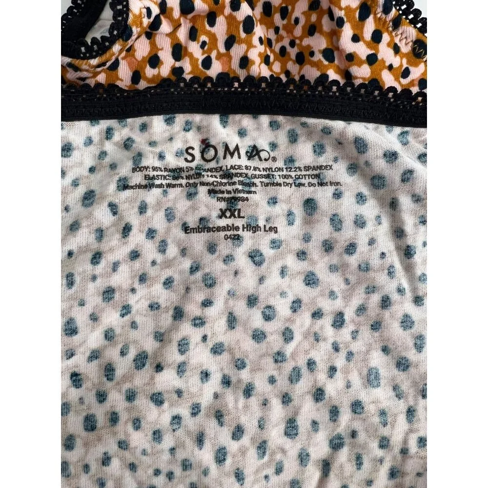 NWT Soma Embraceable Signature Lace High Leg Brief Panties  570326280 Size XXL - Picture 4 of 5